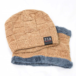 قبعة مع غطاء  رقبة فرو رجالي